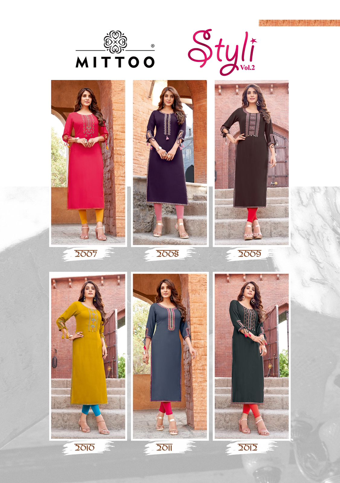 Styli Vol 2 By Mittoo Designer Rayon Embroidery Kurtis Wholesale Price in Surat
